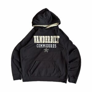 Vanderbilt University Commodores Black Hoodie — Size XL